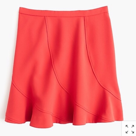 J.Crew Flutter Mini Skirt - Red - Picture 2 of 6